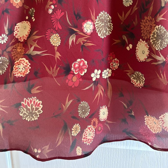 Rickis size XS red floral skirt - Picture 3 of 6